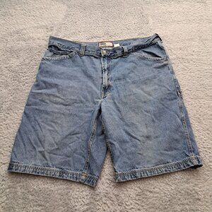 Vintage Old Navy Jean Shorts Size 40 Blue Denim Painter Carpenter Baggy Jorts